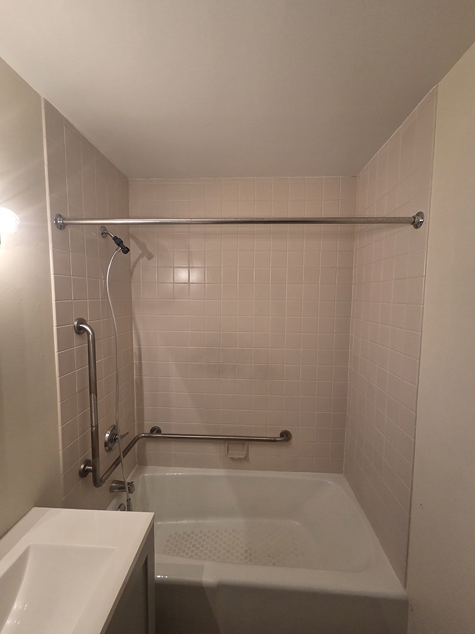 Bath Fitter of Erie Bath to Shower Conversion Before