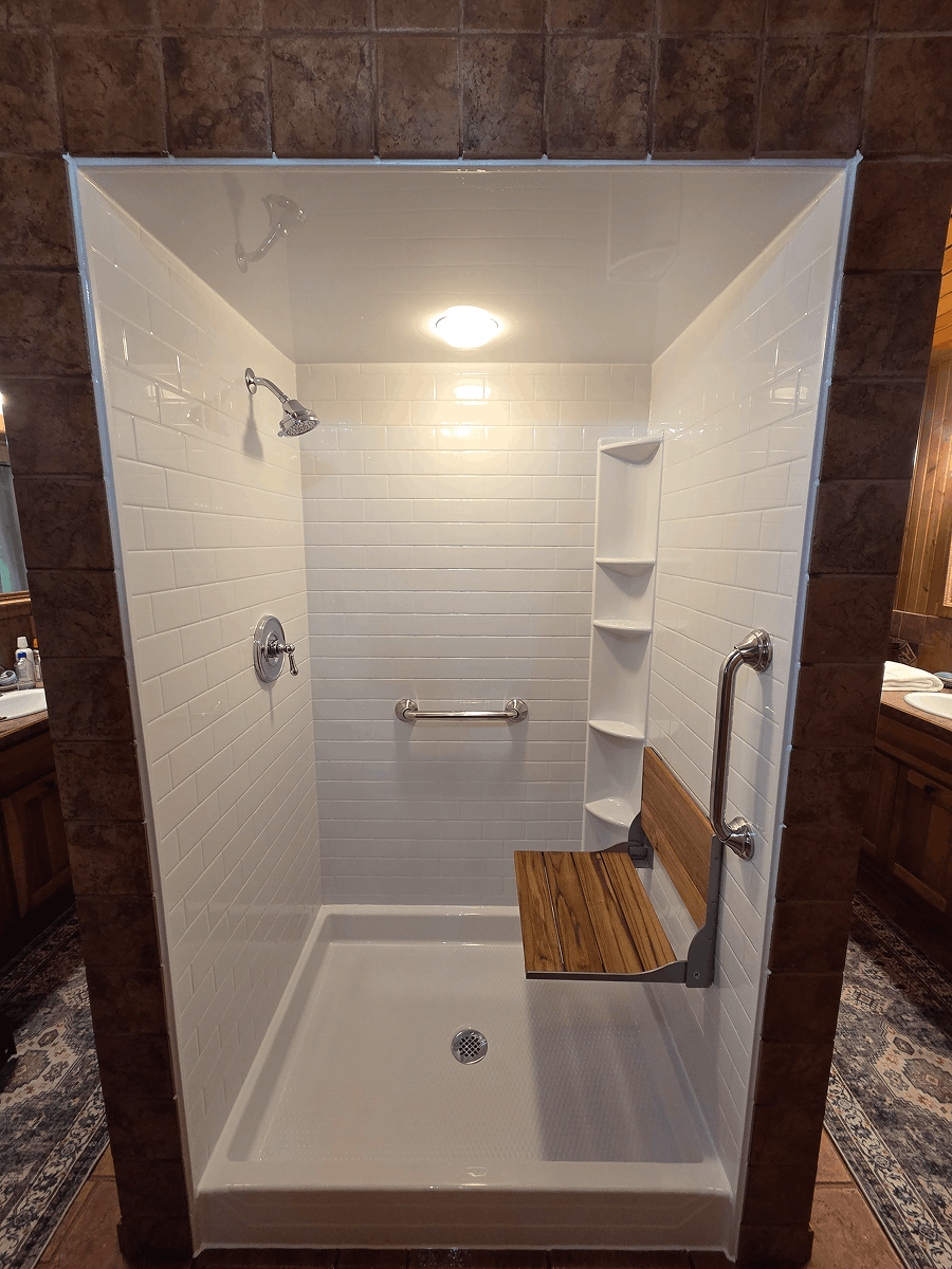 Erie Bath Fitters Ludlow Shower Remodel